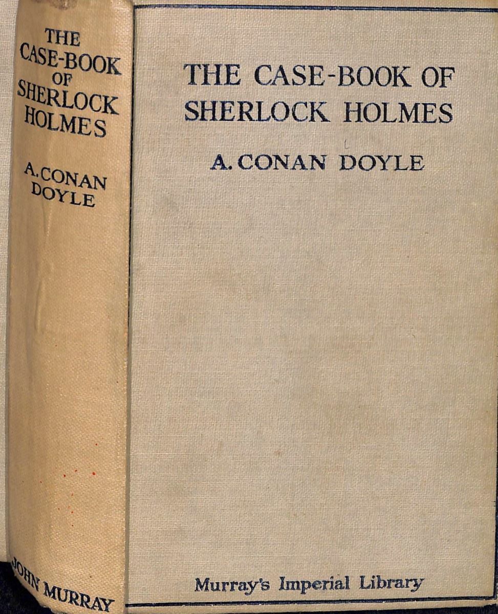 Book cover for the casebook of Sherlock Holmes